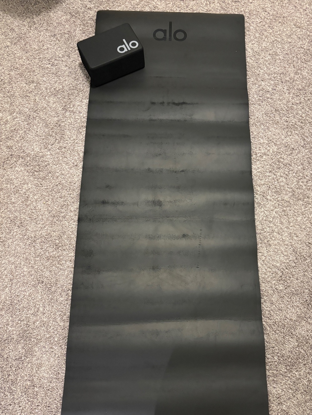 Alo Warrior Yoga Mat and Yoga Block - Picture 2 of 3
